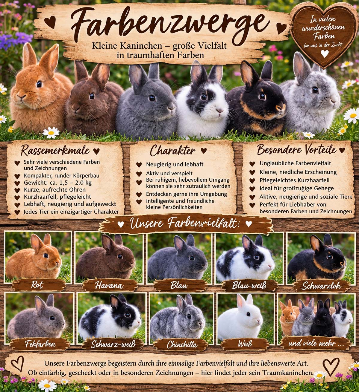 Farbenzwerge - Anjas Zwergkaninchen